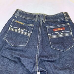 VTG Jordache Jean Women 29 Fit 27x35 High Waist Deadstock Raw Indigo Denim Unhem